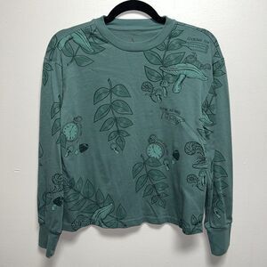 Disney Store Alice in Wonderland long sleeve crop shirt women’s size XS